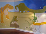 Dinosaurs In Space Mural